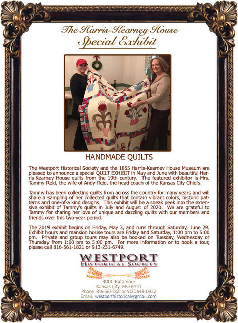Harris House Quilt Exhibit KCMO Westport